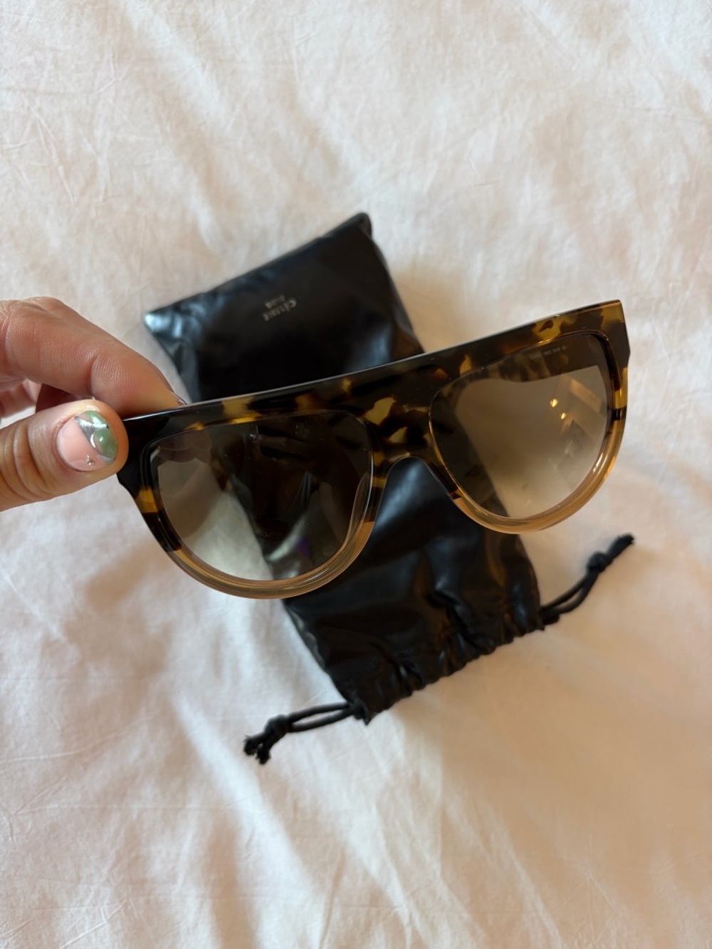 Authentic Celine Tortoiseshell Gradient Lens Sunglasses